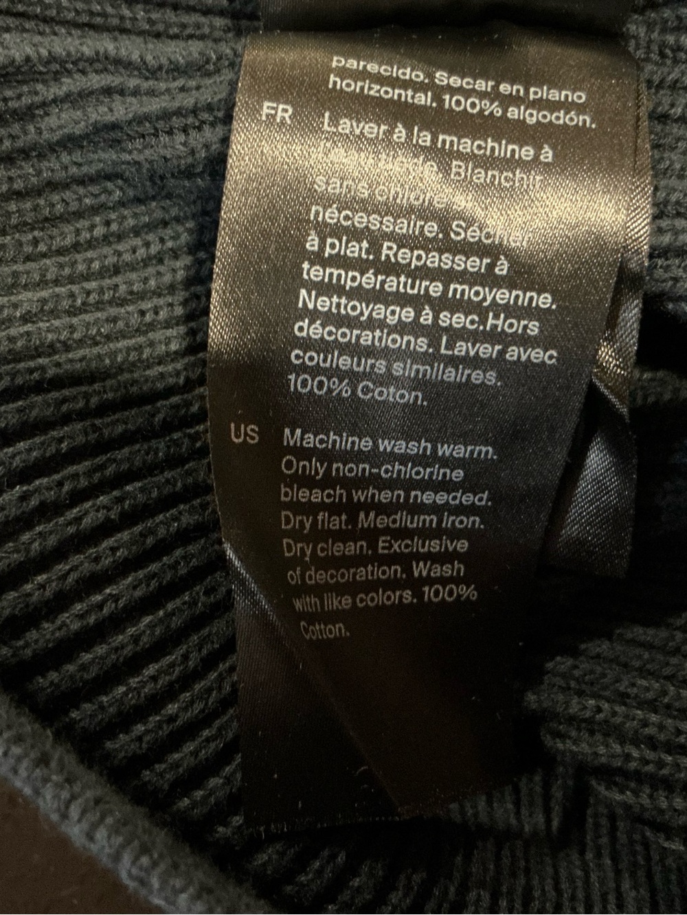COS Black V-Neck Button-Front Ribbed Cardigan - Picture 10 of 10